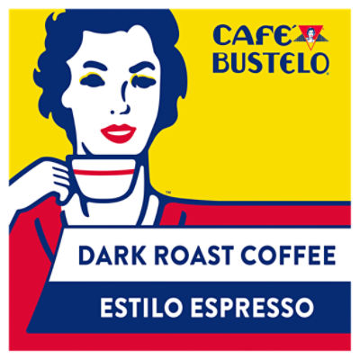 Cafe Bustelo Espresso Style Dark Roast Coffee K-Cup Pods, 0.37 oz, 10 count