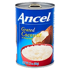 Ancel Grated Coconut, Heavy Syrup, 17 Ounce