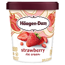 Häagen-Dazs Strawberry Ice Cream, 28 fl oz, 28 Fluid ounce