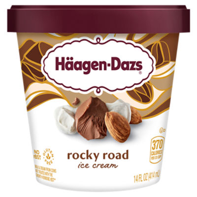Häagen-Dazs Rocky Road Ice Cream, 14 fl oz