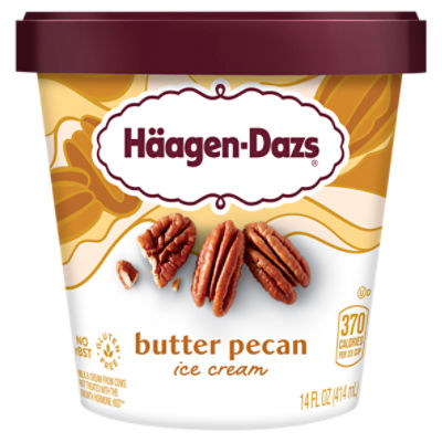 Häagen-Dazs Butter Pecan Ice Cream, 14 fl oz, 14 Fluid ounce