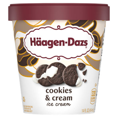 Häagen-Dazs Cookies & Cream Ice Cream, 14 fl oz