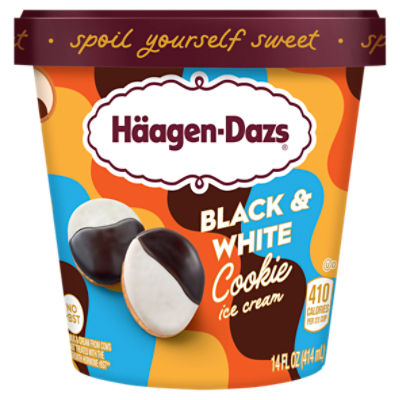Häagen-Dazs Black & White Cookie Ice Cream, 14 fl oz