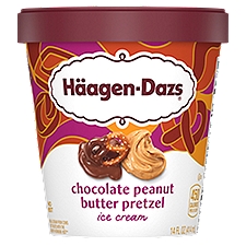 Häagen-Dazs Chocolate Peanut Butter, Pretzel Ice Cream, 14 Fluid ounce