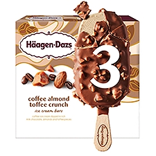 Häagen-Dazs Coffee Almond Toffee Crunch Ice Cream Bars, 3 count, 9 fl oz