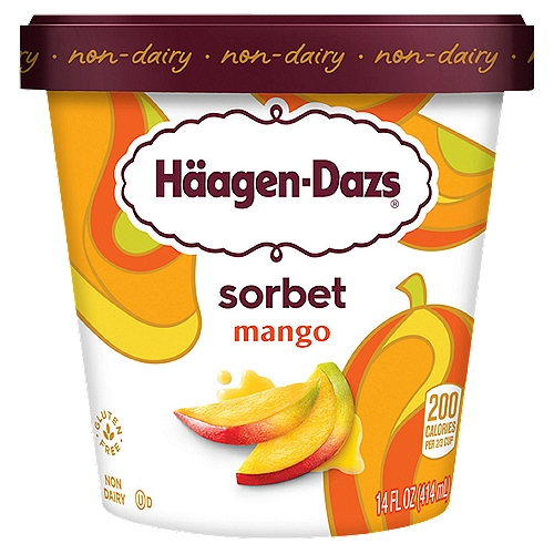 Häagen-Dazs Mango Sorbet, 14 fl oz
Juicy sweet mangos create a refreshingly tropical sorbet.