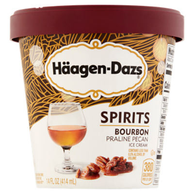 Häagen-Dazs Spirits Bourbon Praline Pecan Ice Cream, 14 fl oz, 14 Fluid ounce