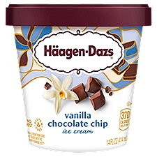 Häagen-Dazs Vanilla Chocolate Chip Ice Cream, 14 fl oz, 14 Fluid ounce