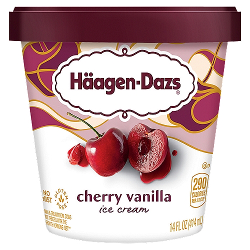 Häagen-Dazs Cherry Vanilla Ice Cream, 14 fl oz