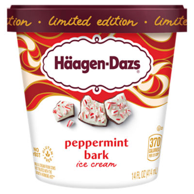 Häagen-Dazs Peppermint Bark Ice Cream Limited Edition, 14 fl oz, 14 Fluid ounce