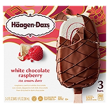 Häagen-Dazs White Chocolate Raspberry Ice Cream Bars, 9 fl oz