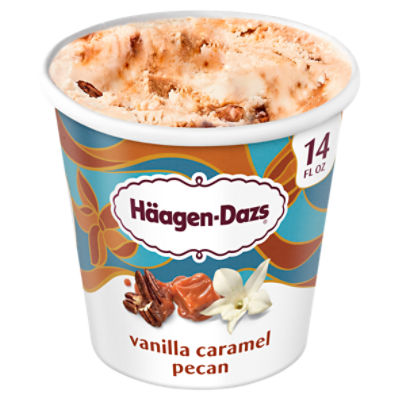 Häagen-Dazs Vanilla Caramel Pecan Ice Cream, 14 fl oz