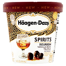 Häagen-Dazs Spirits Bourbon Vanilla Bean Truffle, Ice Cream, 14 Fluid ounce
