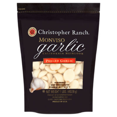 Christopher Ranch Monviso California Heirloom Peeled Garlic, 1 lb