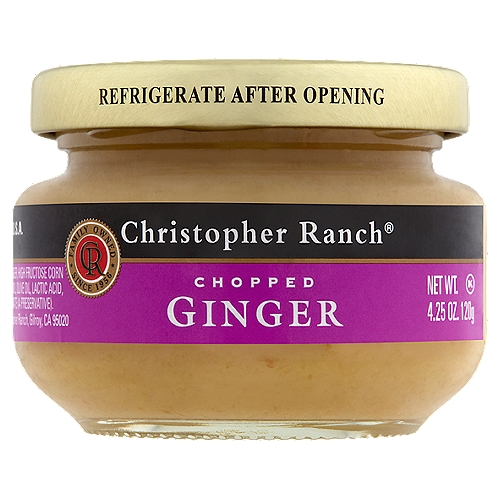 Christopher Ranch Chopped Ginger, 4.25 oz