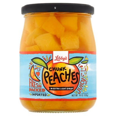 Libby's Chunk Peaches in Extra Light Syrup, 19 oz