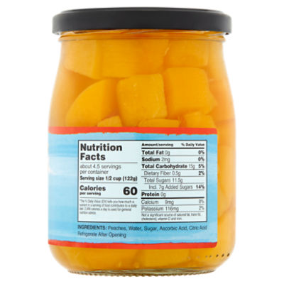 Libby's Chunk Peaches in Extra Light Syrup, 19 oz
