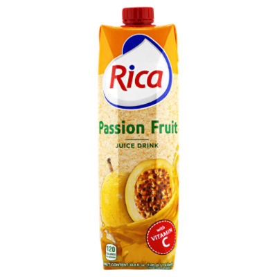Rica Passion Fruit Juice Drink, 33.8 fl oz
