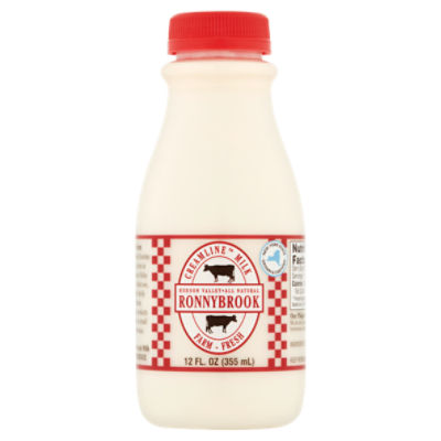 Ronnybrook Creamline Milk, 12 fl oz