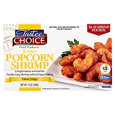 Tastee Choice Over Crispy Jumbo Popcorn Shrimp, 12 oz