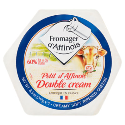 Fromager d'Affinois Double Cream Creamy Soft Ripened Cheese, 8.5 oz