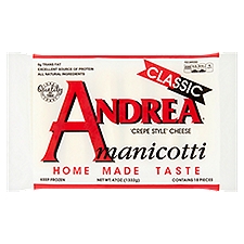 Andrea Classic Crepe Style Cheese Manicotti, 18 count, 47 oz, 47 Ounce