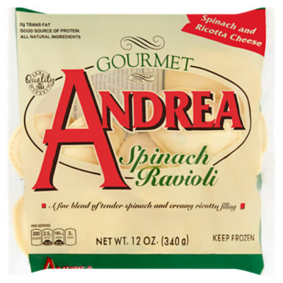 Andrea Gourmet Spinach Ravioli, 12 oz