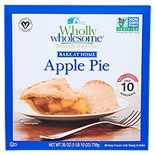 Wholly Wholesome Bake At Home Apple Pie, 26 oz