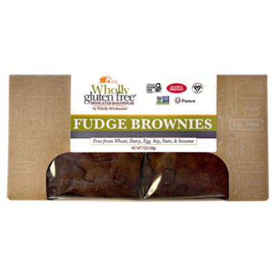 Wholly Gluten Free by Wholly Wholesome Fudge Brownies, 7 oz