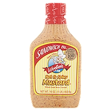 Woeber's Sandwich Pal Hot & Spicy, Mustard, 16 Ounce