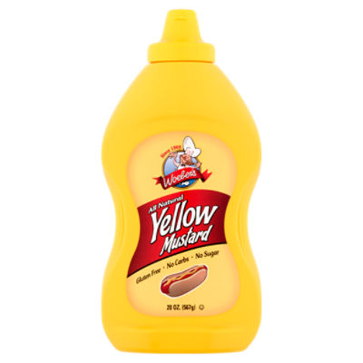 Woeber's All Natural Yellow Mustard, 20 oz, 20 Ounce