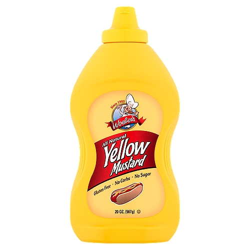 Woeber's All Natural Yellow Mustard, 20 oz