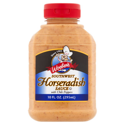 Woeber's Southwest Horseradish Sauce with Chili Peppers, 10 fl oz