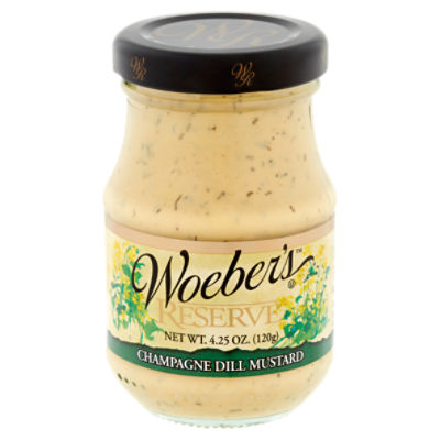 Woeber's Reserve Champagne Dill Mustard, 4.25 oz