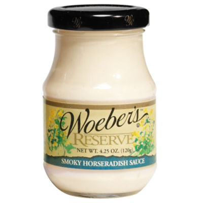 Woeber's Reserve Smokey Horseradish Sauce, 4.25 oz