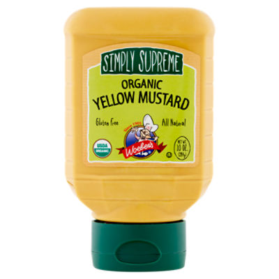 Woeber's Simply Supreme Organic Yellow Mustard, 10 oz