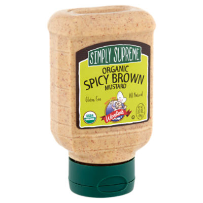Woeber's Simply Supreme Organic Spicy Brown Mustard, 10 oz