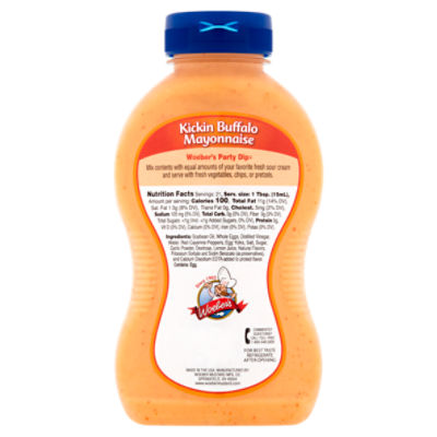 Woeber's Mayo Gourmet Kickin' Buffalo Mayonnaise, 11 fl oz
