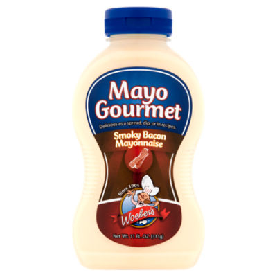 Woeber's Mayo Gourmet Smoky Bacon Mayonnaise, 11 fl oz