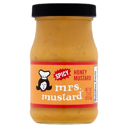 Mrs. Mustard Spicy Honey Mustard, 7.5 oz