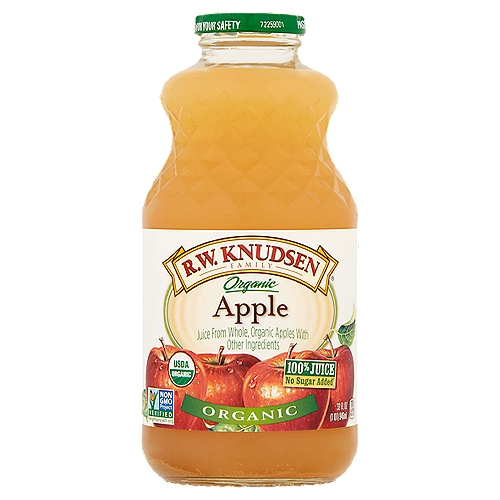R.W. Knudsen Family Organic Apple Juice, 32 fl oz
Juice from Whole, Organic Apples with Other Ingredients