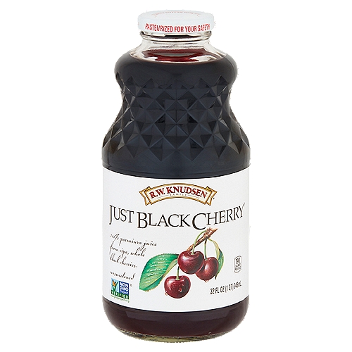 R.W. Knudsen Family Just Black Cherry Juice, 32 fl oz
100% Premium Juice from Ripe, Whole Black Cherries.