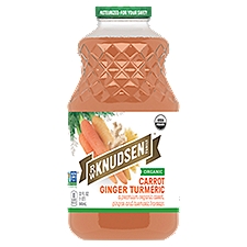 R.W. Knudsen Family Organic Carrot Ginger Turmeric, Juice, 32 Fluid ounce
