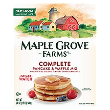 Maple Grove Farms Complete Pancake & Waffle Mix, 24 oz, 24 Ounce