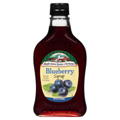 Maple Grove Farms of Vermont Blueberry flavored syrup, 8.5 fl oz