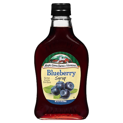 Maple Grove Farms of Vermont Blueberry flavored syrup, 8.5 fl oz
