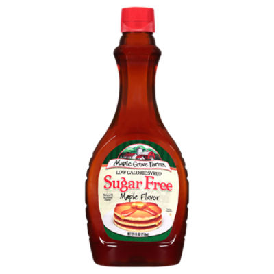 Maple Grove Farms Sugar Free Maple Flavor Low Calorie Syrup, 24 fl oz, 24 Fluid ounce