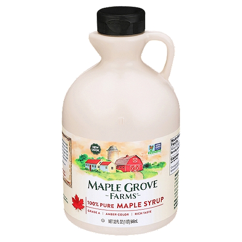 Maple Grove Farms 100% Pure Maple Syrup, 32 fl oz
Sweet Fact
Did You Know It Takes 35 Gallons of Sugar Maple Tree Sap to Make One Gallon of Pure Maple Syrup?