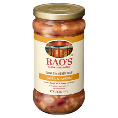 Rao's Made For Home Pasta & Fagioli Italian Style Slow Simmered Soup, 15.5 oz