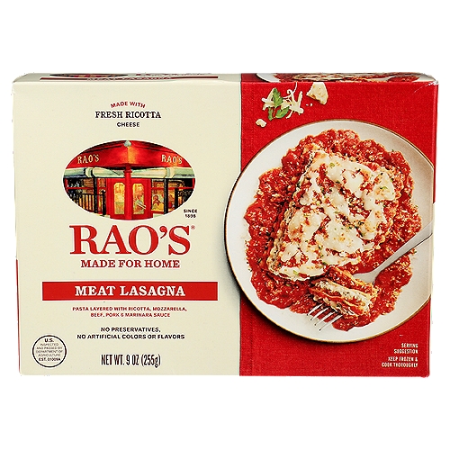 Rao's Meat Lasagna, 9 oz